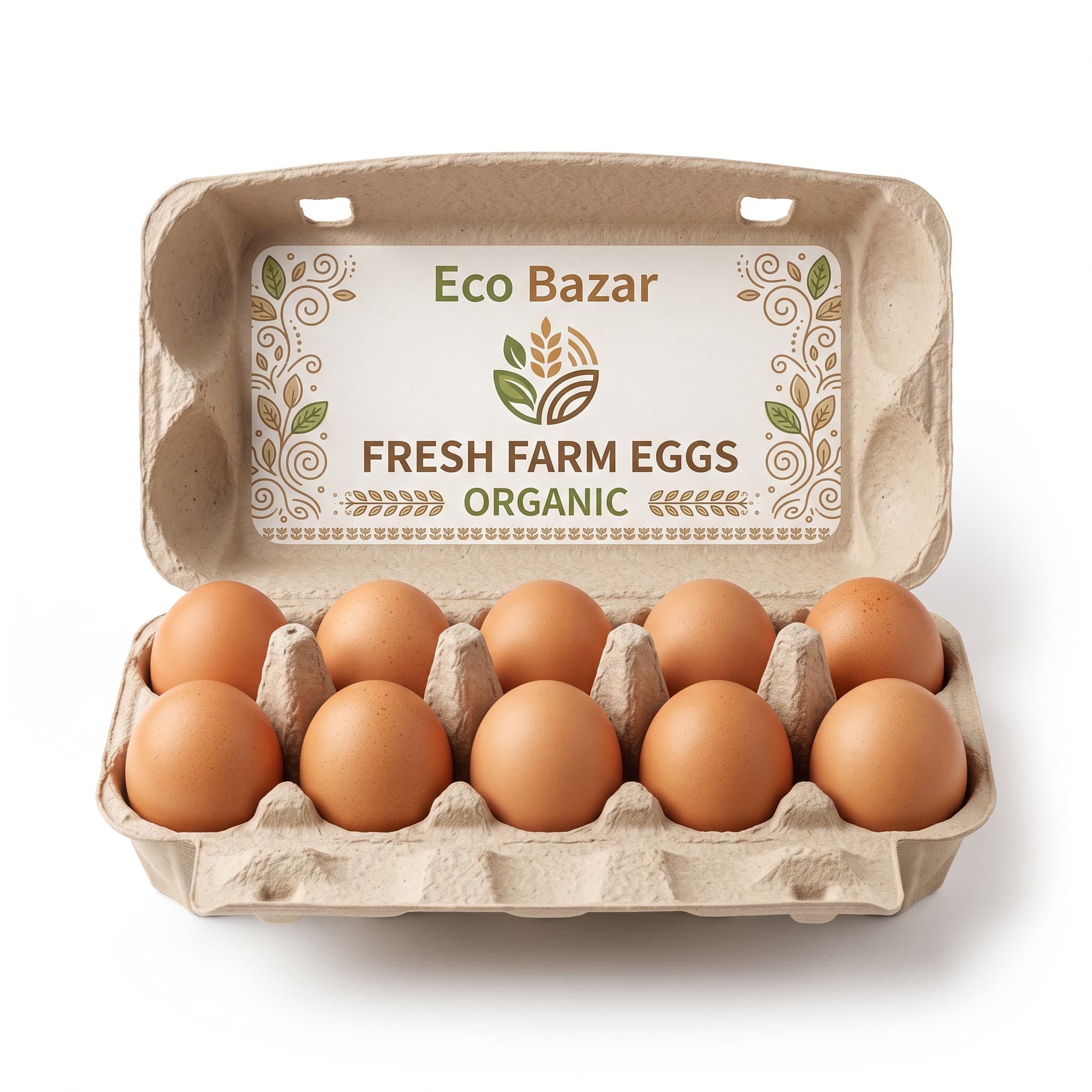 EcoBazar Farm Fresh Eggs (12-pack)