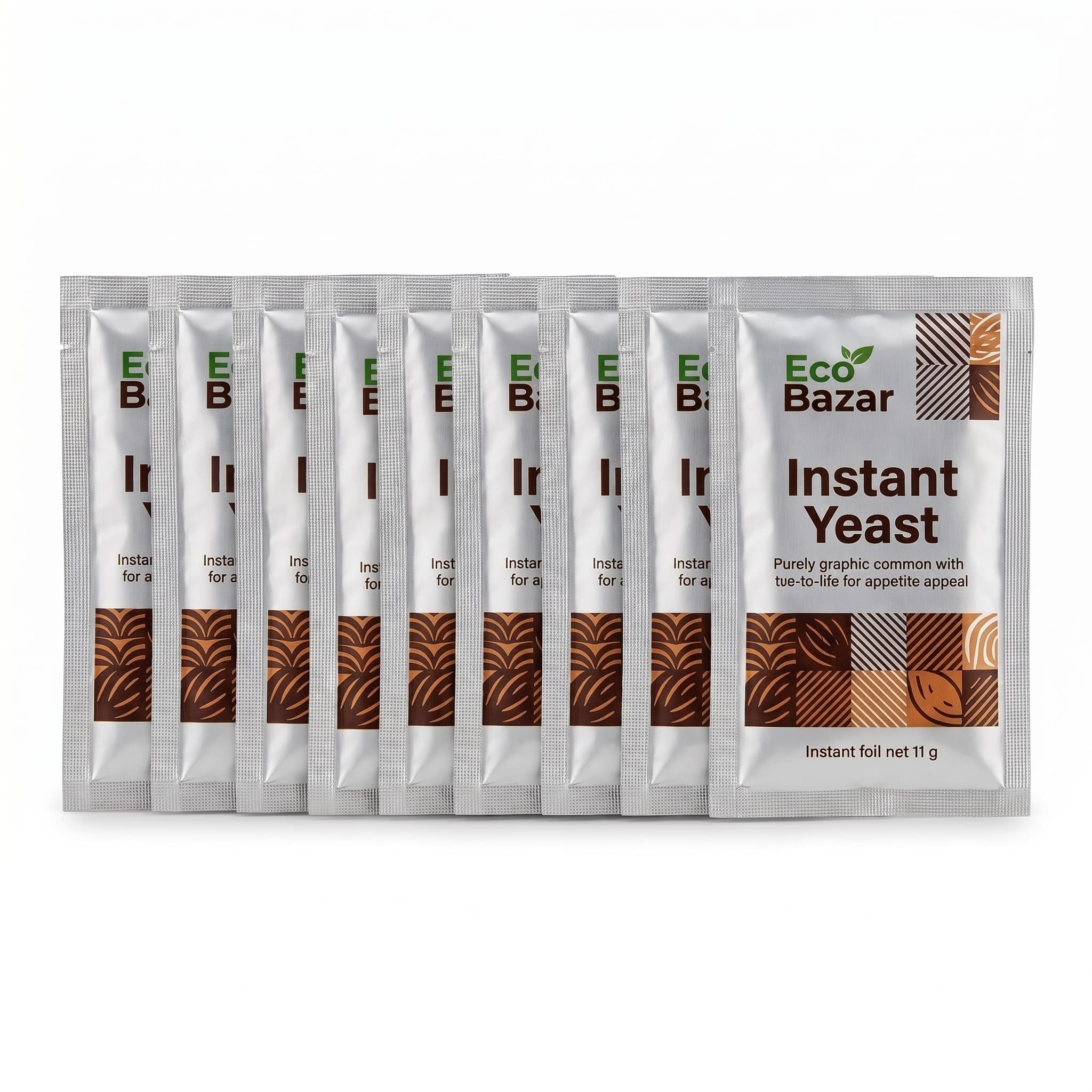 EcoBazar Instant Yeast Sachets (10 × 11 g)