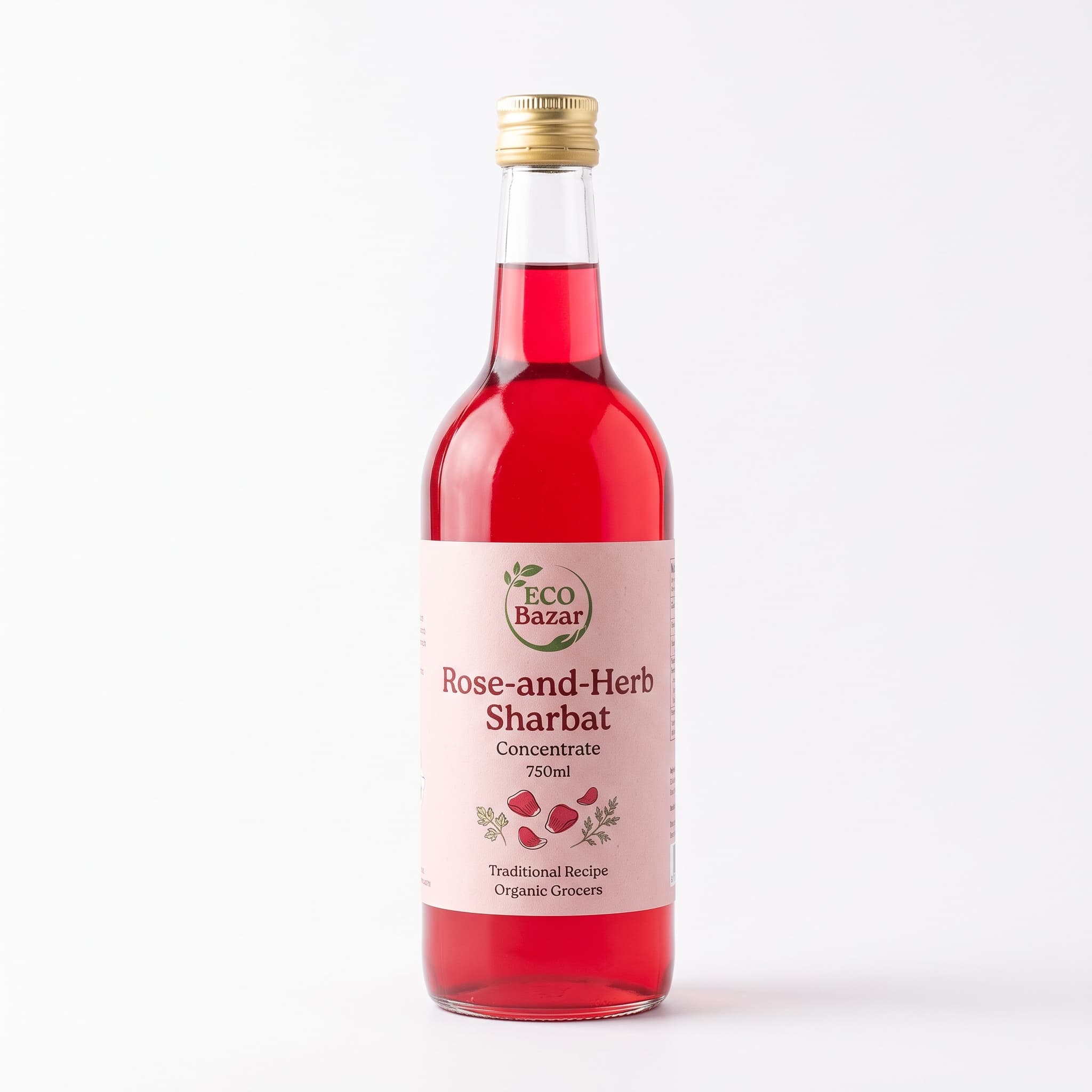 EcoBazar Rose Sharbat (750 ml)