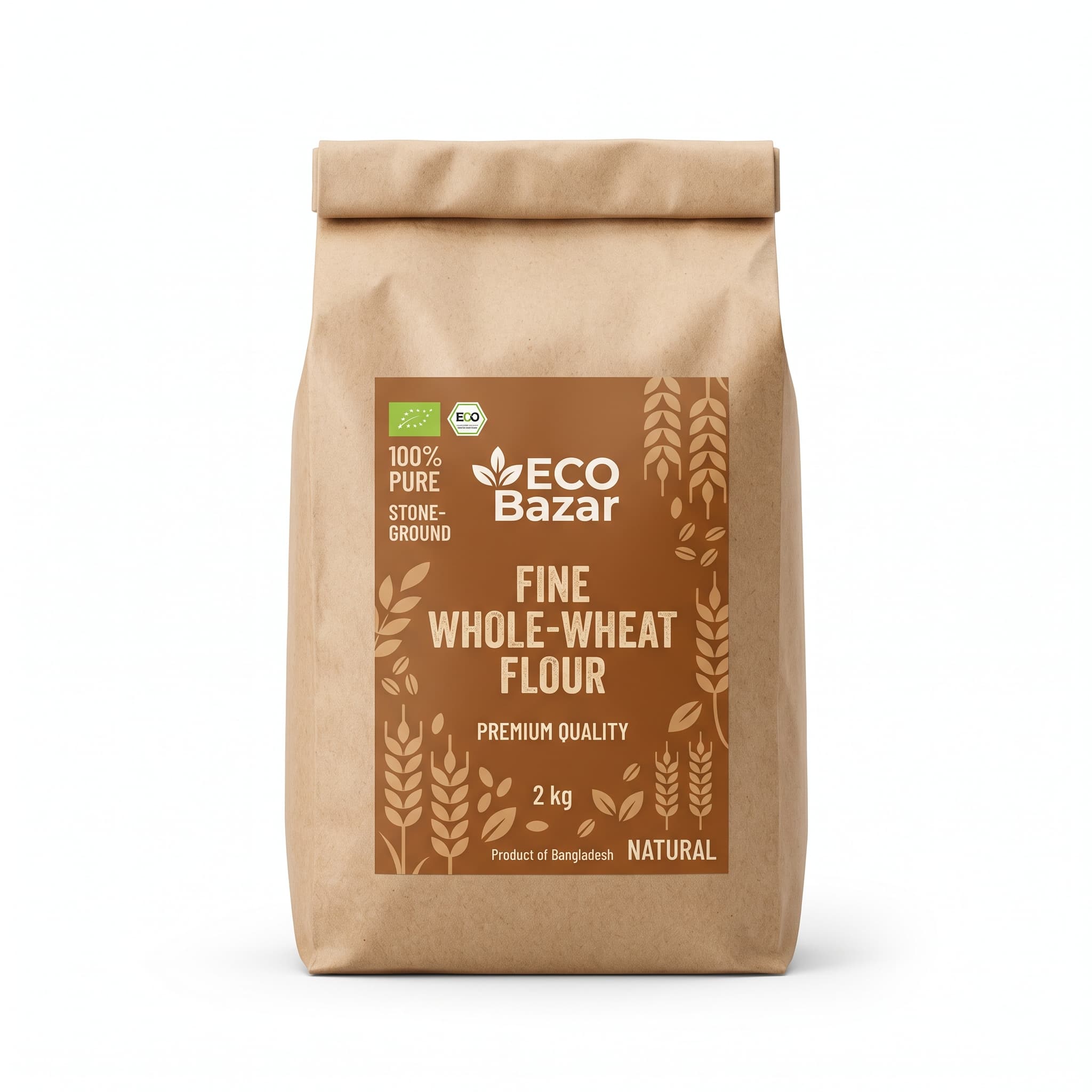 EcoBazar Whole Wheat Flour — Ata (2 kg)