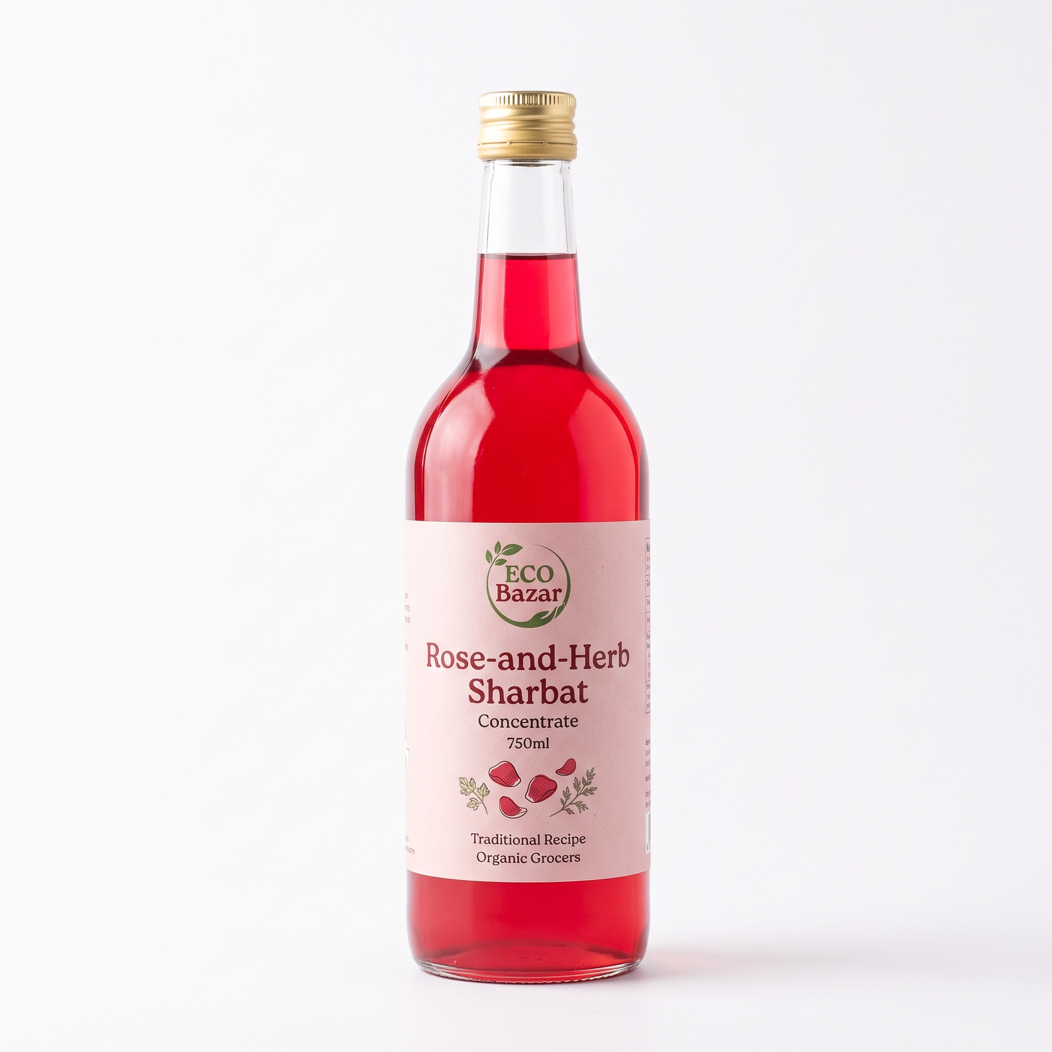 EcoBazar Rose Sharbat (750 ml)
